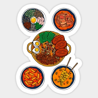 Korean foods Sticker